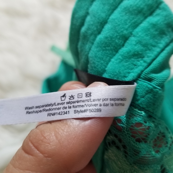 Adore Me Green Lace Bra 34B - Picture 7 of 7